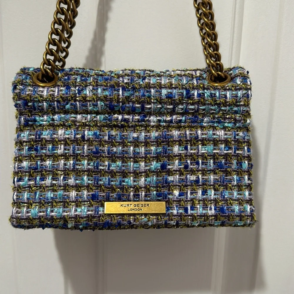 Kurt Geiger London tweed crossbody bag - Picture 4 of 8